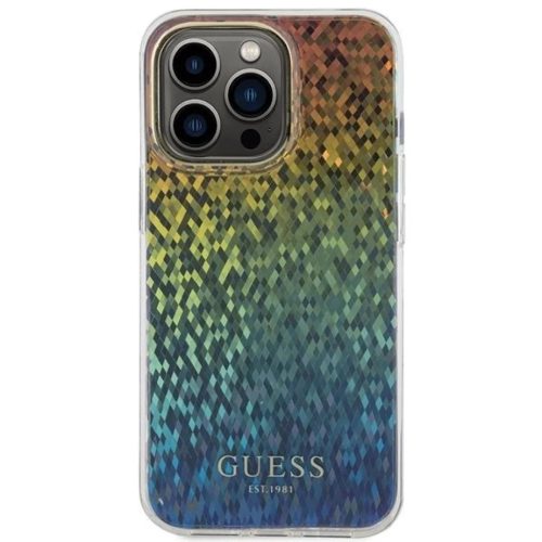 Guess IML Faceted Mirror Disco Iridescent tok iPhone 15 Pro Max - többszínű
