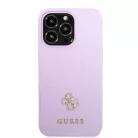 Guess GUHCP13XPS4MU iPhone 13 Pro Max 6.7" lila/lila keménytok Saffiano 4G Small Metal Logo tok