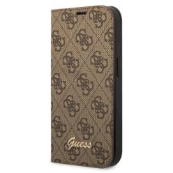   Guess GUBKP14SHG4SHW iPhone 14 6.1 "barna / barna fliptok 4G Vintage Gold Logo tok