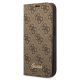 Guess GUBKP14SHG4SHW iPhone 14 6.1 "barna / barna fliptok 4G Vintage Gold Logo tok