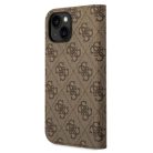 Guess GUBKP14SHG4SHW iPhone 14 6.1 "barna / barna fliptok 4G Vintage Gold Logo tok