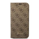 Guess GUBKP14SHG4SHW iPhone 14 6.1 "barna / barna fliptok 4G Vintage Gold Logo tok