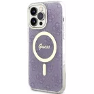 Guess GUHMP14XH4STU iPhone 14 Pro Max 6.7" lila/lila keménytok 4G MagSafe tok