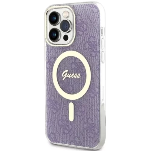 Guess GUHMP14XH4STU iPhone 14 Pro Max 6.7" lila/lila keménytok 4G MagSafe tok