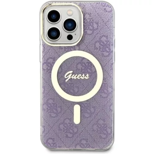 Guess GUHMP14XH4STU iPhone 14 Pro Max 6.7" lila/lila keménytok 4G MagSafe tok