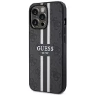 Guess GUHMP13XP4RPSK iPhone 13 Pro Max 6.7" fekete/fekete kemény tok 4G Printed Stripes MagSafe tok