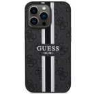 Guess GUHMP13XP4RPSK iPhone 13 Pro Max 6.7" fekete/fekete kemény tok 4G Printed Stripes MagSafe tok