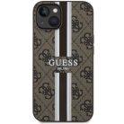 Guess GUHMP14MP4RPSW iPhone 14 Plus 6.7" barna/barna keménytok 4G Printed Stripes MagSafe tok