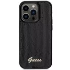Guess Sequin Script Metal tok iPhone 13 Pro Max - fekete