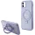 Guess Ring Állvány Script Glitter MagSafe tok iPhone 11 - lila