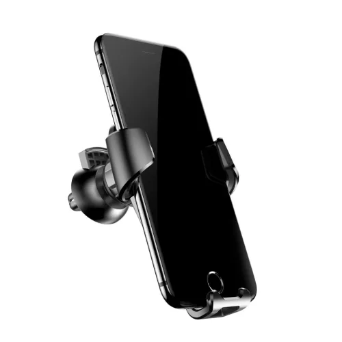 Baseus Gravity univerzális szellőzőre erősíthető autós telefontartó fekete színben (SUYL-01)