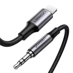   Ugreen kábel AUX MFI Lightning audio kábel - 3.5 mm mini jack 1 m szürke (70509)