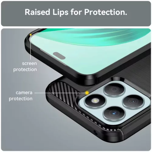 Honor 400 Smart / X7d 4G Kék Techsuit - Carbon Silicone tok
