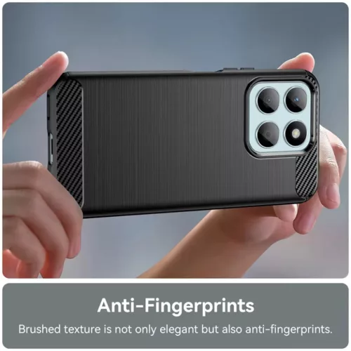 Honor 400 Smart / X7d 4G Fekete Techsuit - Carbon Silicone tok