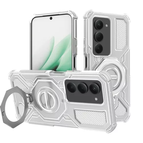 Xiaomi Redmi 15 4G / Redmi 15 5G Fehér Átlátszó Techsuit Carbon Shield PRO tok