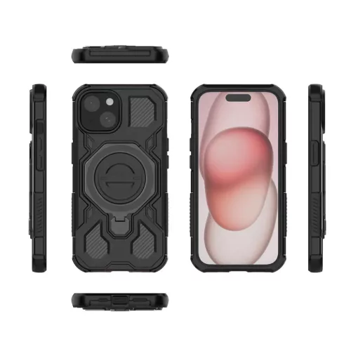 Xiaomi Redmi 15 4G / Redmi 15 5G Kék Átlátszó Techsuit Carbon Shield PRO tok