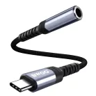 BWOO audio adapter kábel BZ47 aux 3,5 mm to USB-C fekete