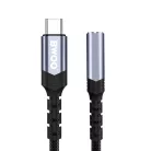 BWOO audio adapter kábel BZ47 aux 3,5 mm to USB-C fekete
