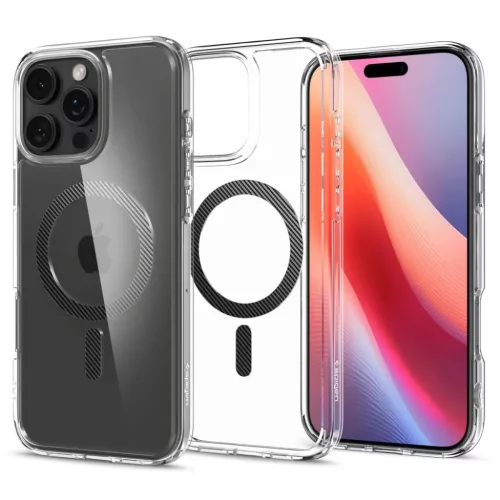 Iphone 16 Pro Carbon Fiber Spigen Ultra Hybrid Mag Magsafe tok