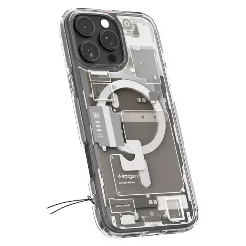 iPhone 16 Pro Zero One Natural Titanium Spigen Ultra Hybrid Mag Magsafe tok