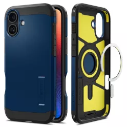 iPhone 16 Sötétkék Spigen Tough Armor Mag Magsafe tok