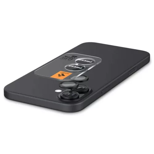 SPIGEN OPTIK PRO GLAS.TR "EZ FIT" KAMERAVÉDŐ 2-DARABOS KÉSZLET IPHONE 16 / 16 PLUS / 17 FEKETE üvegfólia