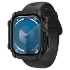 Apple Watch 10/11 (42 mm) Matt Fekete SPIGEN Rugged Armor tok