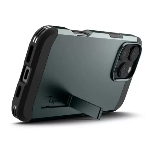 iPhone 16 Pro abbys zöld SPIGEN Tough Armor Mag kompatibilis MagSafe tok