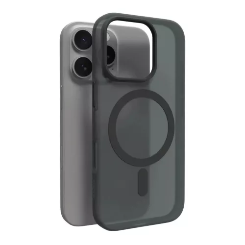 Szilikon tok Puro Daylight MagSafe iPhone 16 - fekete tok