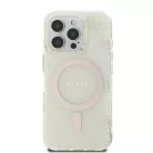 iPhone 16 Pro fehér Original Case GUESS IML 4G Background Magsafe GUHMP16LH4DTEH tok
