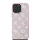 iPhone 16 Pro rózsaszín Eredeti GUESS keménytok Peony Script MagSafe GUHMP16LPGPYSP tok