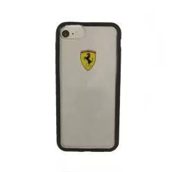   Ferrari Hardcase FEHCRFP7BK iPhone 7/8 /SE 2020 / SE 2022 átlátszó/fekete tok