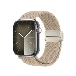   DUX DUCIS Mixture Pro nyújtható fonott szíj Apple Watch 38 / 40 / 41 mm-hez világos beige