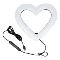   LED Ring Stream RGB lámpa 10" telefontartóval SZÍV + tripod JM26-10 fekete