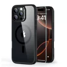 iPhone 16 Pro átlátszó/fekete ESR Classic Hybrid HaloLock MagSafe & Tempered Glass tok