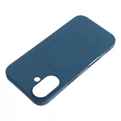   SILICONE MAG COVER (nagy lyuk) tok kompatibilis MagSafe-fel iPhone 16 Pro kék