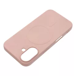  SILICONE MAG COVER (nagy lyuk) tok kompatibilis MagSafe technológiával IPHONE 16 Pro rózsaszín