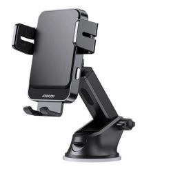   Joyroom JR-ZS219 autós telefontartó készlet Qi vezeték nélküli töltővel (fekete) tapadókorongos, műszerfelra