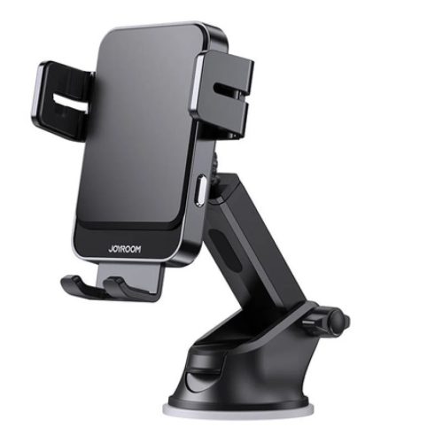 Joyroom JR-ZS219 autós telefontartó készlet Qi vezeték nélküli töltővel (fekete) tapadókorongos, műszerfelra