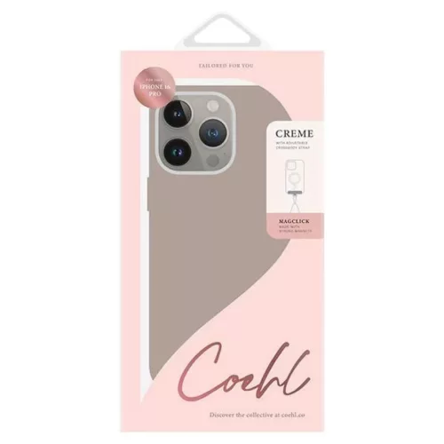 Uniq Coehl Creme iPhone 16 Pro 6.3" mágneses töltőtok szürke/taupe szürke