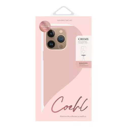 Uniq Coehl Creme iPhone 16 Pro 6.3" Mágneses Töltés tok pink/balettrózsaszín