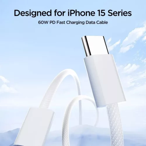 Joyroom Ben Series S-A45 USB-C / USB-C 60W Kábel 1m - Fehér