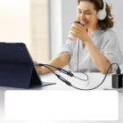 Joyroom SY-C03 USB-C – 2x USB-C 2in1 DAC adapter - fekete