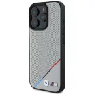 iPhone 16 Pro Szürke Eredeti BMW M Perforated Tricolor Line Magsafe BMHMP16L23PUPDG tok
