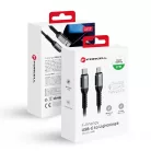 FORCELL F-ENERGY C259 kábel Type C - Lightning PD 3A 27W Cafule 1,2 m fekete