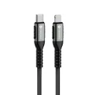 FORCELL F-ENERGY C259 kábel Type C - Lightning PD 3A 27W Cafule 1,2 m fekete
