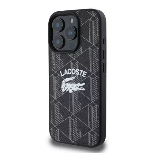 iPhone 16 Pro Fekete Lacoste Blend Monogram MagSafe tok