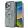 iPhone 16 Pro Fekete Karl Lagerfeld IML K&CH Heads Metal Frame MagSafe tok