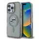iPhone 16 Pro Fekete Karl Lagerfeld IML K&CH Heads Metal Frame MagSafe tok