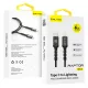 Blavec Cable Raptor fonott - Type C to Lightning - PD 20W 2,4A 3 méter (CRA-CL24BG30) fekete-szürke
